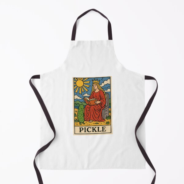 Item preview, Pickle Tarot card pizza hamburger meme prank weird birthday funny designed and sold by CheeseBlueprint.