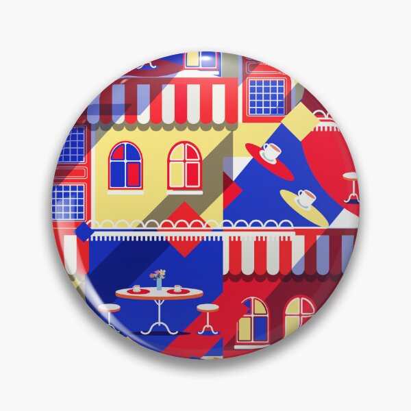 Item preview, Parisian Street Café Abstract Contemporary Art Cityscape Poster designed and sold by sofiartmedia.