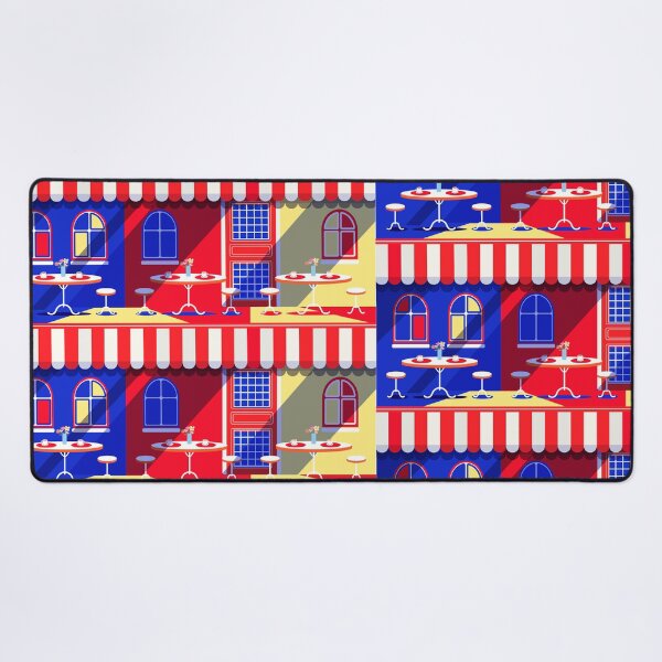 Item preview, Parisian Street Café Abstract Contemporary Art Cityscape Poster designed and sold by sofiartmedia.