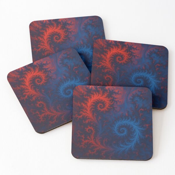 Item preview, Red and Blue Fractal Swirls designed and sold by James McCleese.