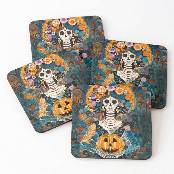 Item preview, Colorful Catrina Illustration - Vibrant Day of the Dead Art designed and sold by  Ojo de Lilith.