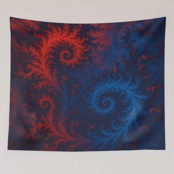 Item preview, Red and Blue Fractal Swirls designed and sold by James McCleese.