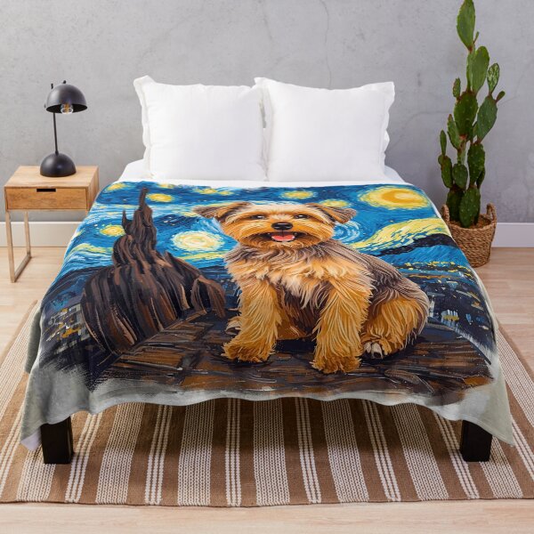 Item preview, Yorkipoo in Crayon Starry Night | Artistic Dog Lover Design designed and sold by Fredster1966.