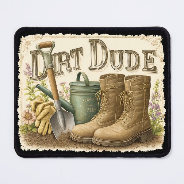Item preview, Vintage Dirt Dude Signage designed and sold by Boddicca.