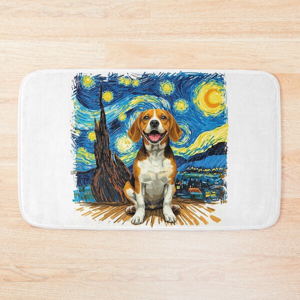 Item preview, Beagle in Crayon Starry Night | Artistic Dog Lover Design designed and sold by Fredster1966.