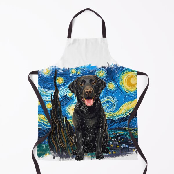 Item preview, Black Labrador Retriever Crayon Starry Night | Artistic Dog Lover Design designed and sold by Fredster1966.