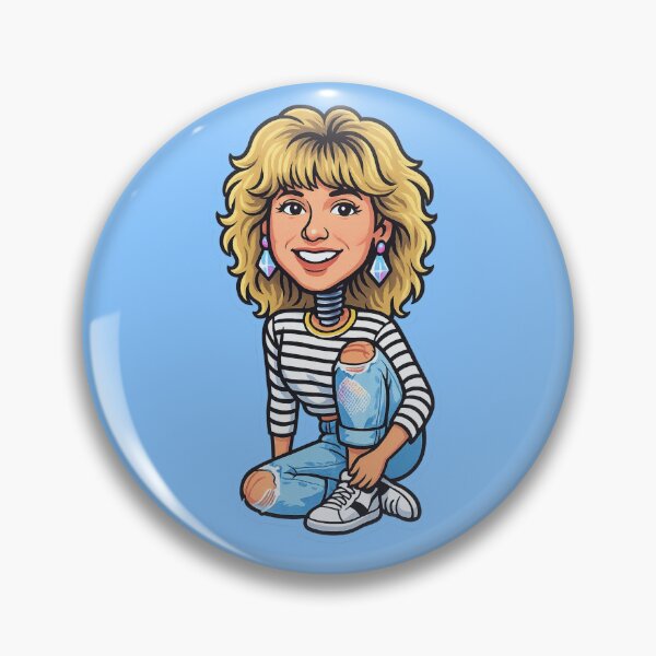 Artikelvorschau, Debbie Gibson Wackelkopf-Aufkleber, gestanzt entworfen und verkauft von CleverCulture.