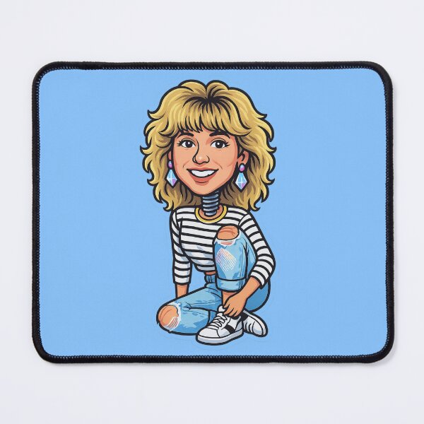 Item preview, Debbie Gibson Bobblehead Die-Cut Sticker designed and sold by CleverCulture.