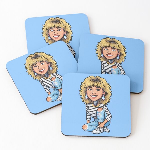 Item preview, Debbie Gibson Bobblehead Die-Cut Sticker designed and sold by CleverCulture.