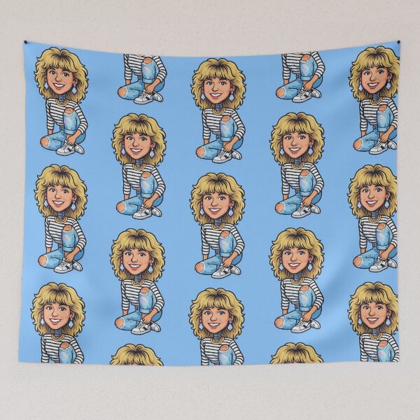 Item preview, Debbie Gibson Bobblehead Die-Cut Sticker designed and sold by CleverCulture.