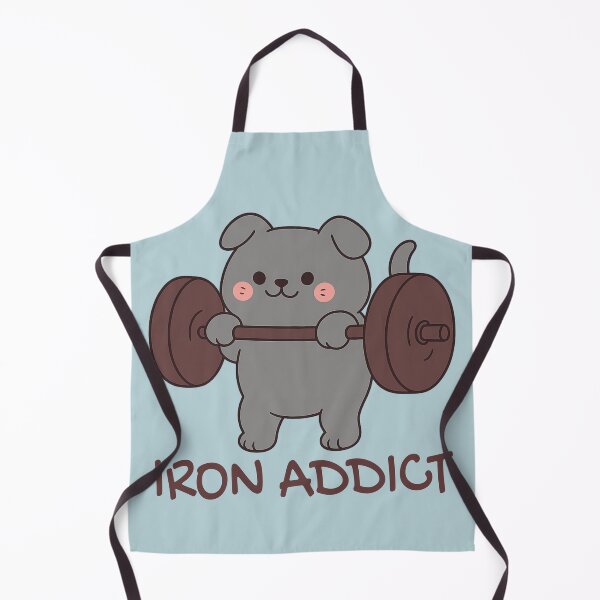 Item preview, Cute Cartoon Dog Workout Iron Addict designed and sold by NosandEdgy.