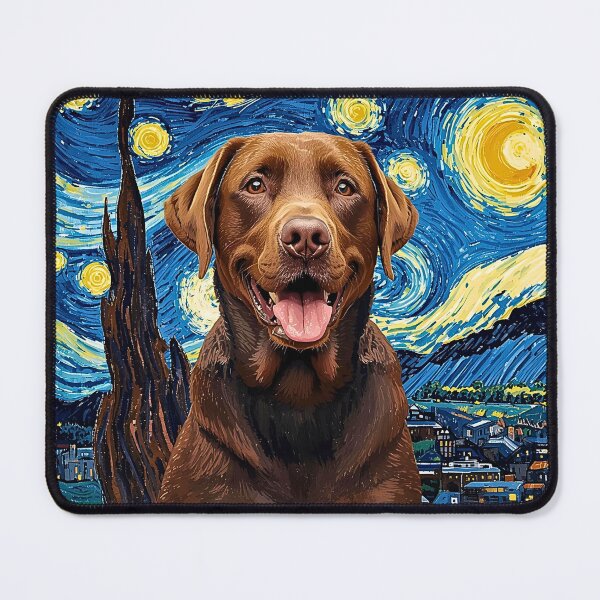Item preview, Brown Labrador Retriever Crayon Starry Night | Artistic Dog Lover Design designed and sold by Fredster1966.