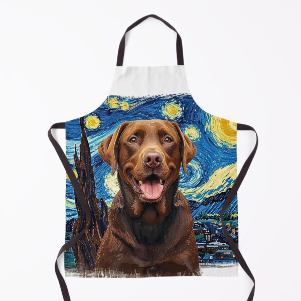 Item preview, Brown Labrador Retriever Crayon Starry Night | Artistic Dog Lover Design designed and sold by Fredster1966.