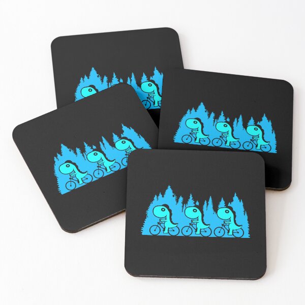Item preview, 3 Dino Bicycle Bike Tour Rider Trees Nature Forest Team designed and sold by shirt-o-mat.