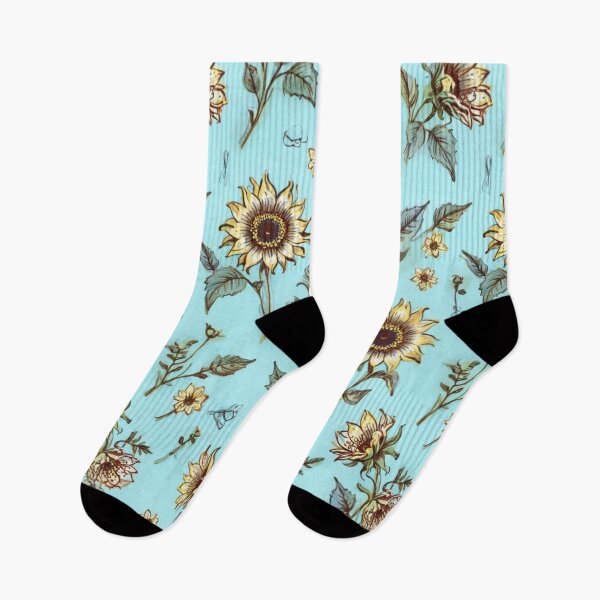 Item preview, vintage style sunflowers designed and sold by Nice-patterns.