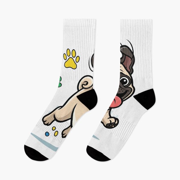 Item preview, Playful Pug Vector Illustration designed and sold by Apex Designs.