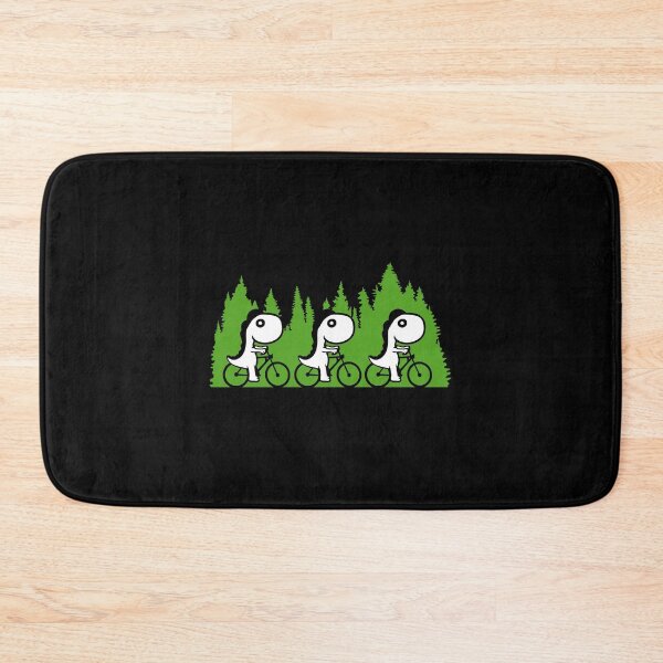 Item preview, 3 Dino Bicycle Bike Tour Rider Trees Nature Forest Team designed and sold by shirt-o-mat.