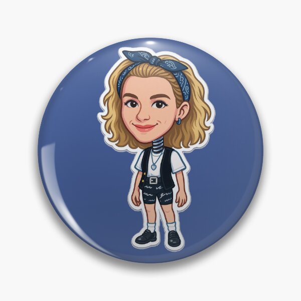Item preview, Debbie Gibson Bobblehead Die-Cut Sticker designed and sold by CleverCulture.