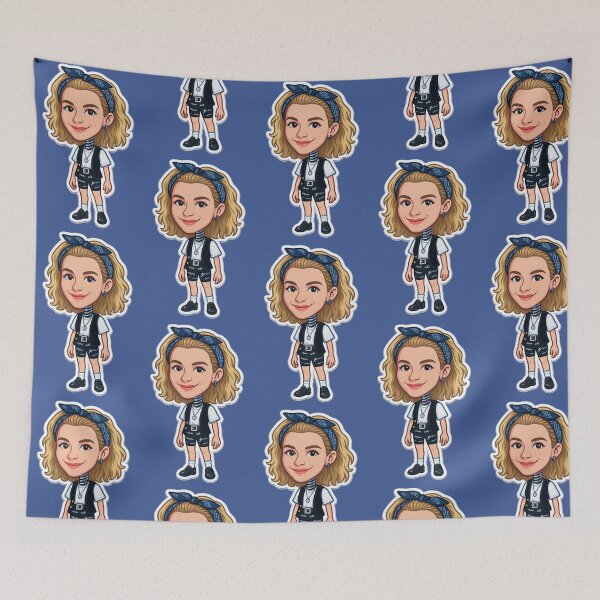 Item preview, Debbie Gibson Bobblehead Die-Cut Sticker designed and sold by CleverCulture.