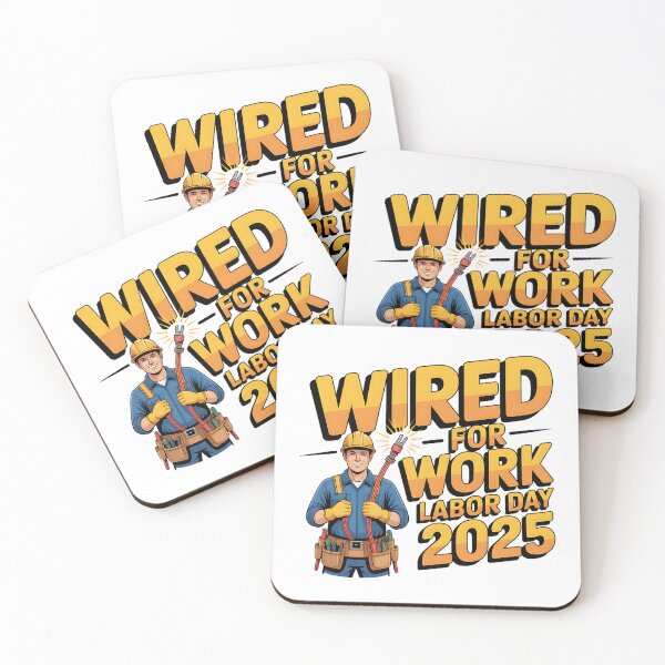Item preview, Labor Day Electrician Wired for Work designed and sold by CraftStudioCo.