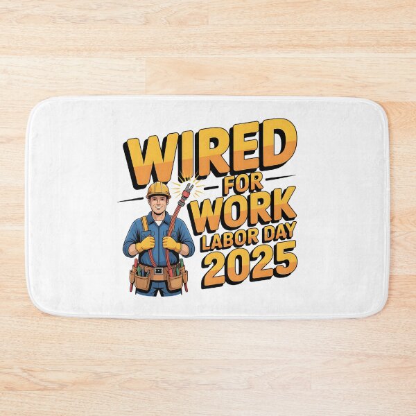 Item preview, Labor Day Electrician Wired for Work designed and sold by CraftStudioCo.