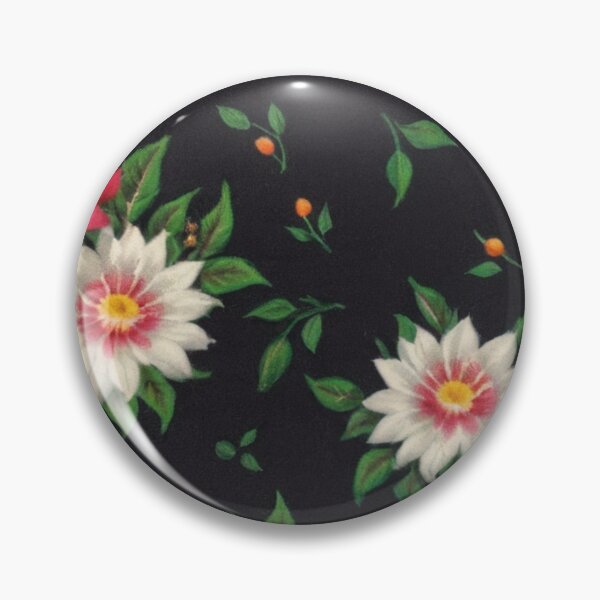 Item preview, vintage style white flowers designed and sold by Nice-patterns.