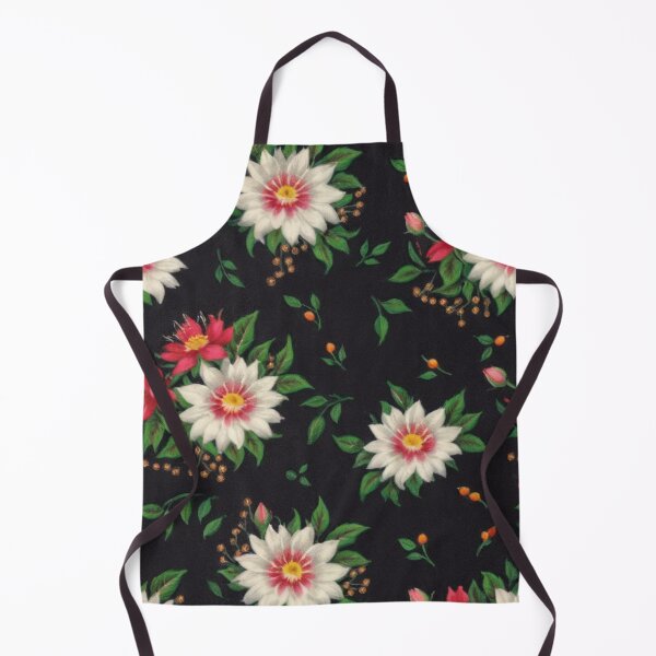 Item preview, vintage style white flowers designed and sold by Nice-patterns.