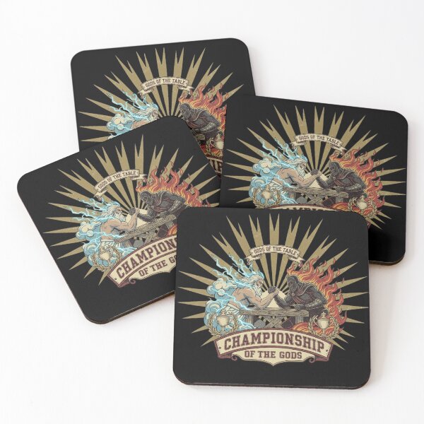 Item preview, Championship of the Gods – Mythic Arm-Wrestling Vintage Emblem designed and sold by CoolCrazyQuirky.