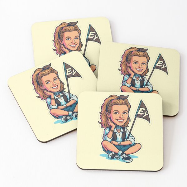 Item preview, Debbie Gibson Bobblehead Die-Cut Sticker designed and sold by CleverCulture.