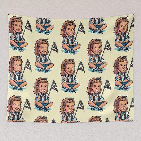 Item preview, Debbie Gibson Bobblehead Die-Cut Sticker designed and sold by CleverCulture.
