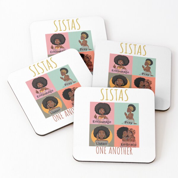 Item preview, SISTAS Uplifting One Another – Black Women Empowerment Art designed and sold by GuidedFaithCo.
