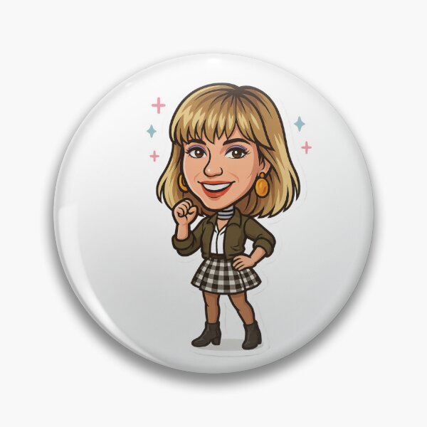 Artikelvorschau, Debbie Gibson Wackelkopf-Aufkleber, gestanzt entworfen und verkauft von CleverCulture.