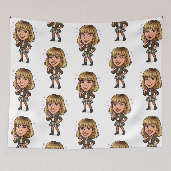 Item preview, Debbie Gibson Bobblehead Die-Cut Sticker designed and sold by CleverCulture.