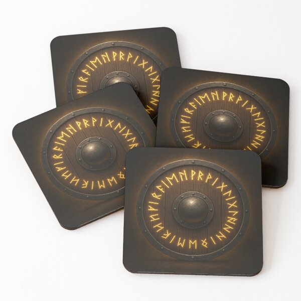 Item preview, Runed Viking Shield of Eternal Watch designed and sold by Mythborn Saga.