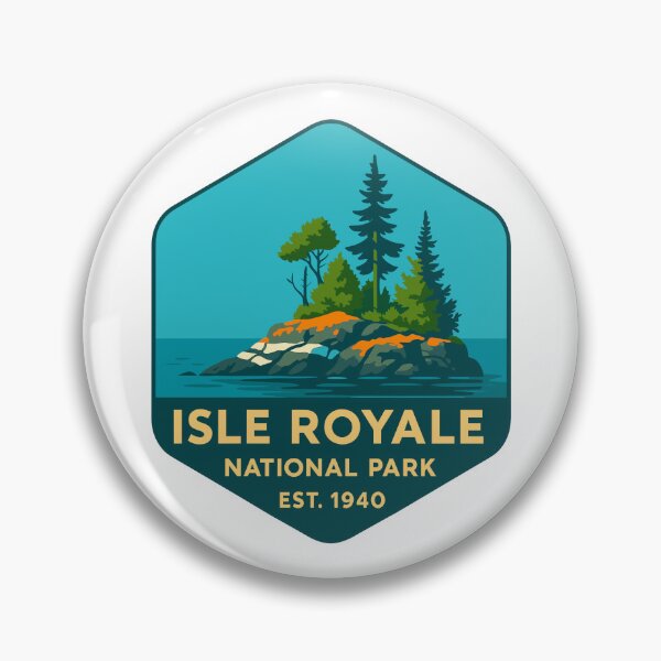 Item preview, Isle Royale National Park Retro Wilderness Sticker designed and sold by Ismeal Von.