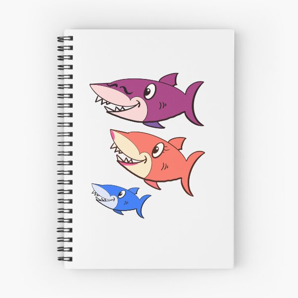 Item preview, Cute Sharks Family of Playful Sharks designed and sold by Artonmytee.