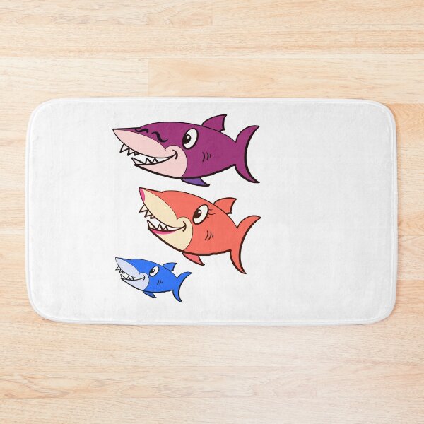 Item preview, Cute Sharks Family of Playful Sharks designed and sold by Artonmytee.