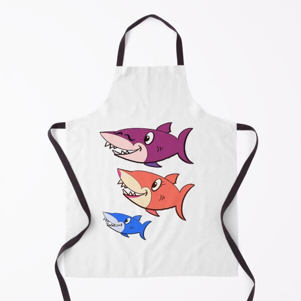 Item preview, Cute Sharks Family of Playful Sharks designed and sold by Artonmytee.