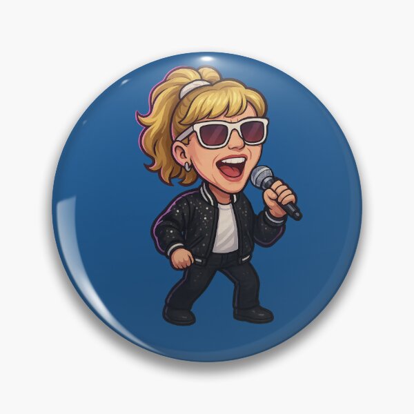 Artikelvorschau, Debbie Gibson Wackelkopf-Aufkleber, gestanzt entworfen und verkauft von CleverCulture.