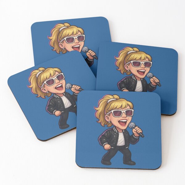Item preview, Debbie Gibson Bobblehead Die-Cut Sticker designed and sold by CleverCulture.