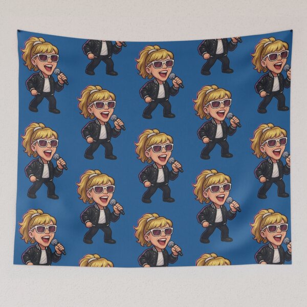 Item preview, Debbie Gibson Bobblehead Die-Cut Sticker designed and sold by CleverCulture.