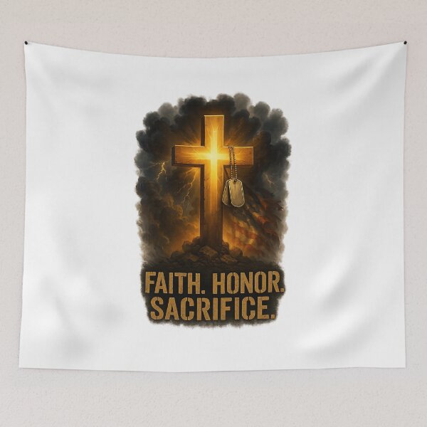 Item preview, FAITH. HONOR. SACRIFICE. designed and sold by Canvations.