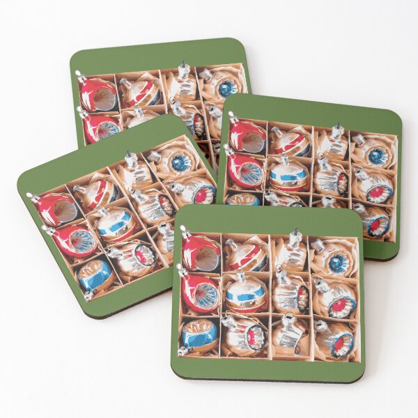 Item preview, Box of Vintage Christmas Ornaments designed and sold by Unkie Monkie Studios.