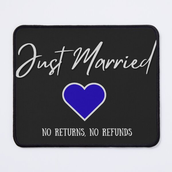 Item preview, Just Married No Returns No Refunds designed and sold by Printessive Designs.