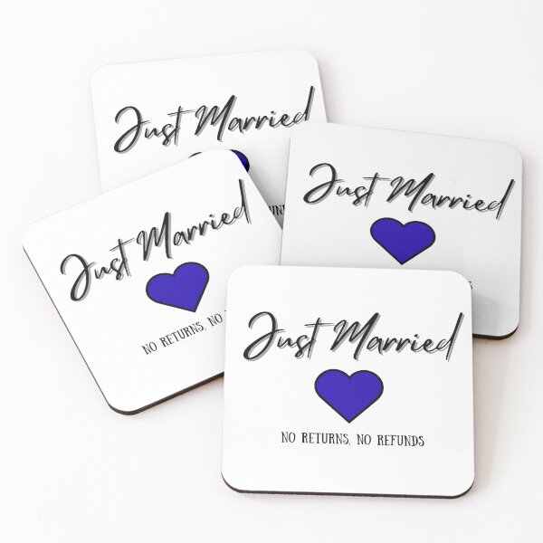 Item preview, Just Married No Returns No Refunds  designed and sold by Printessive Designs.