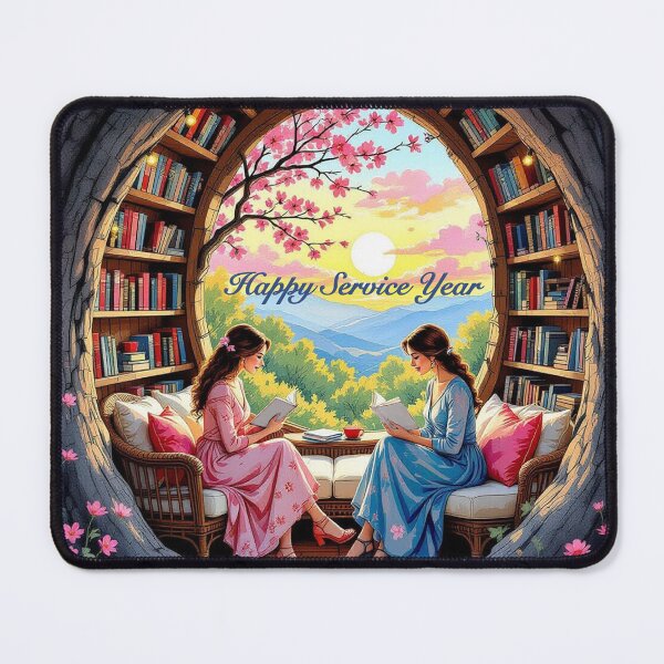 Item preview, Happy Service Year, Scenic Study designed and sold by IvaRenee.