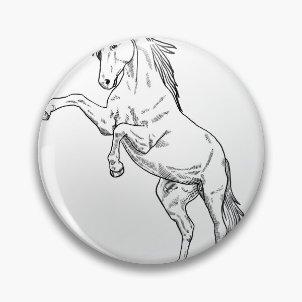 Item preview, woodcut horse designed and sold by Kirsten Tjelmeland.