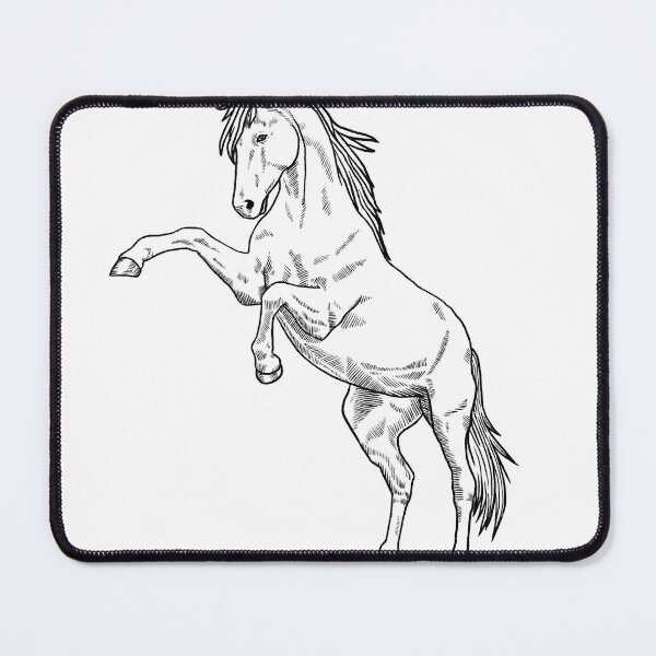 Item preview, woodcut horse designed and sold by Kirsten Tjelmeland.