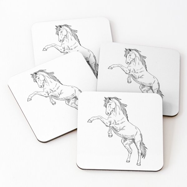 Item preview, woodcut horse designed and sold by Kirsten Tjelmeland.