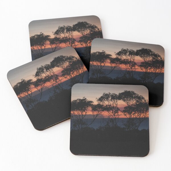 Item preview, Gulf view through the trees at sunset designed and sold by imaginethis.